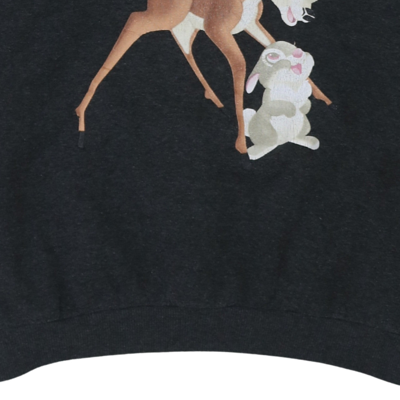 Disney Classics at George Womens Black Bambi Sweatshirt Size 12-14