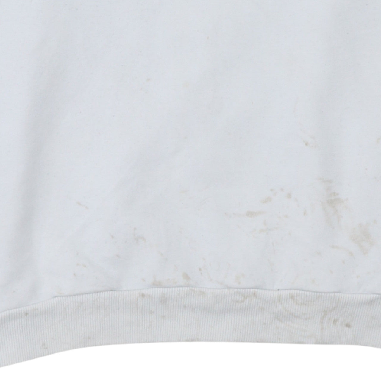 Adidas Mens White Sweatshirt M Pullover Crew Neck Logo Sportswear