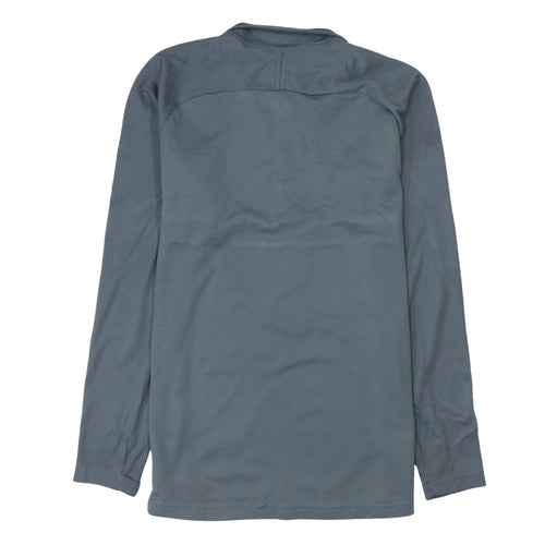 Nike Men's Grey 1/4 Zip Dri-Fit Long Sleeve Sports Sweatshirt Size S