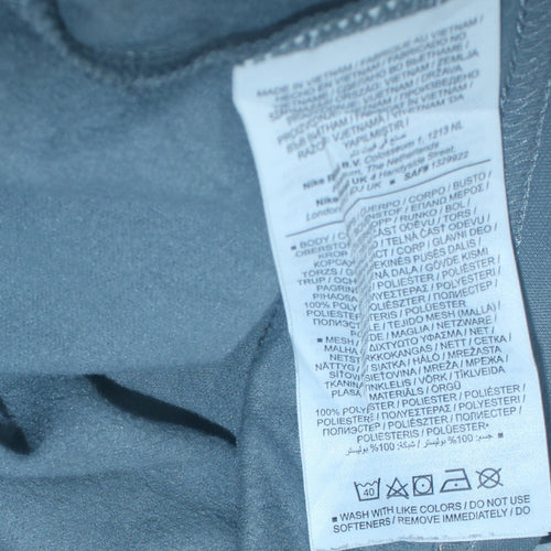 Nike Men's Grey 1/4 Zip Dri-Fit Long Sleeve Sports Sweatshirt Size S
