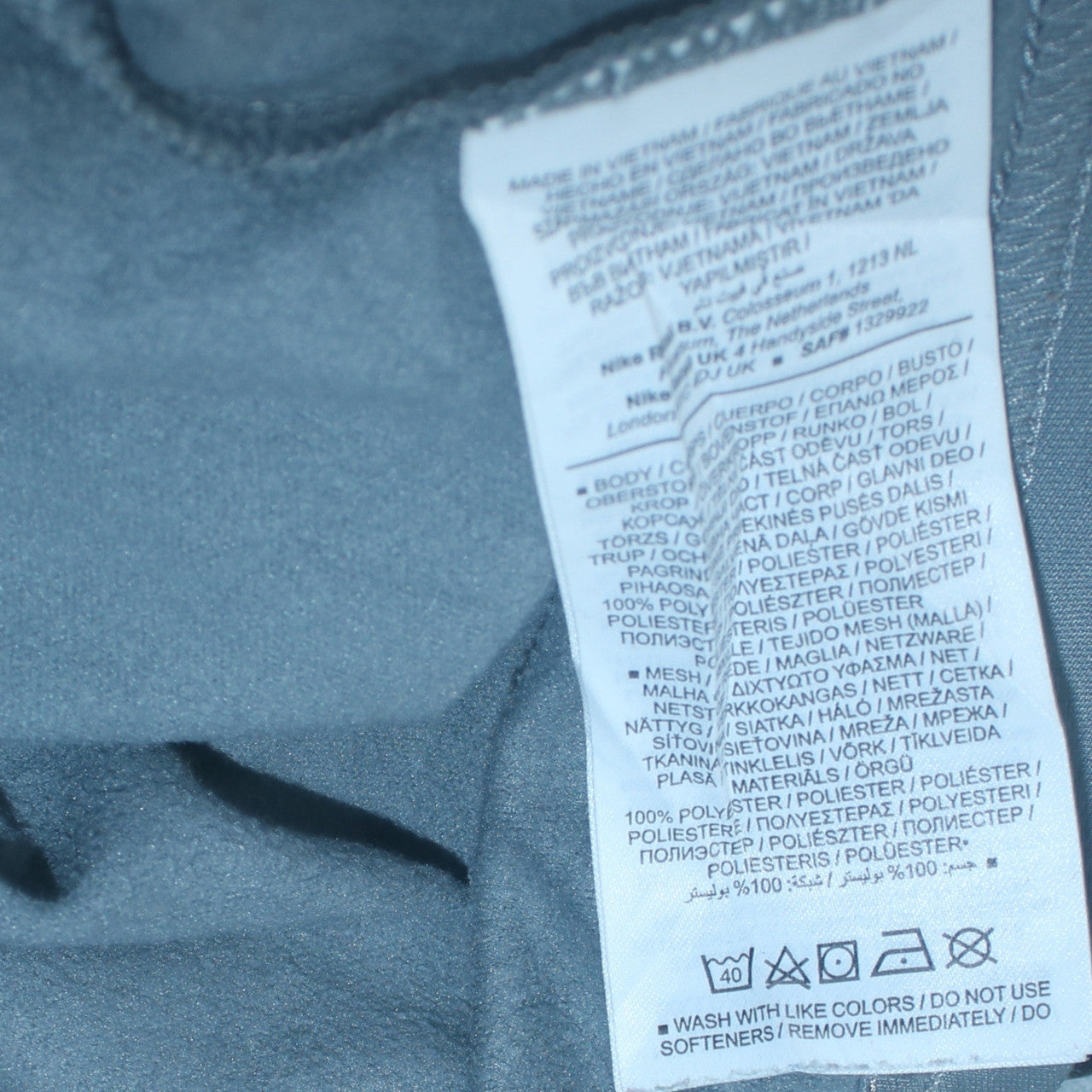 Nike Men's Grey 1/4 Zip Dri-Fit Long Sleeve Sports Sweatshirt Size S