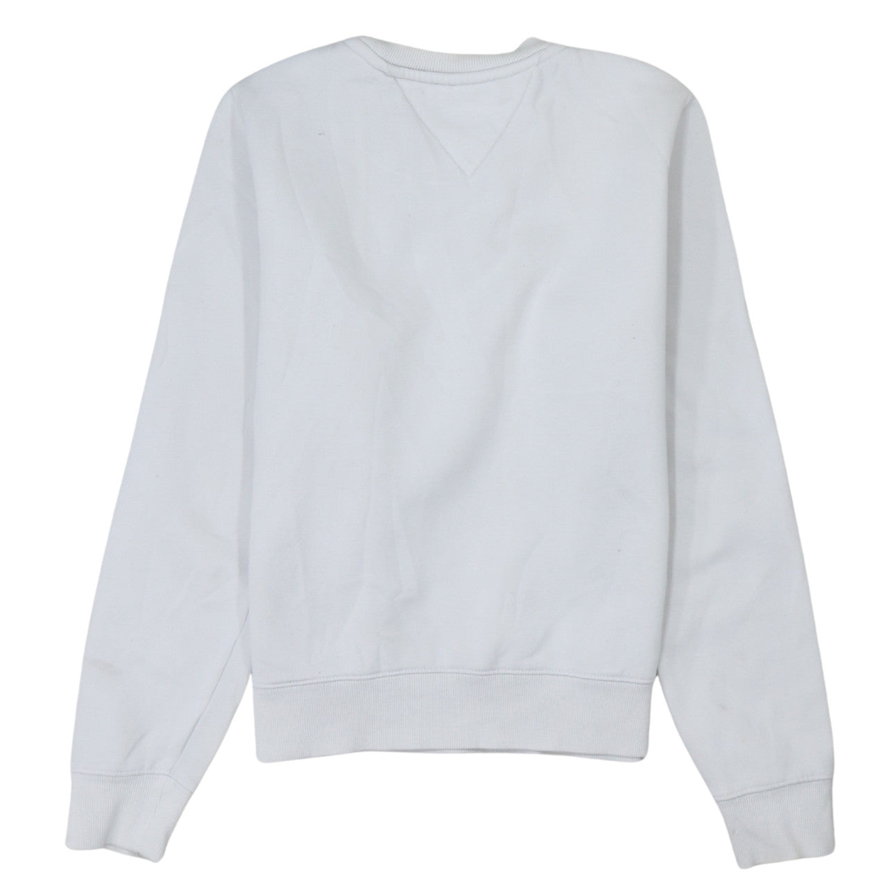 Tommy Jeans Men's White XS Pullover Logo Crew Neck Sweatshirt