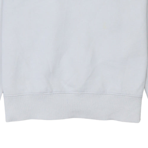 Tommy Jeans Men's White XS Pullover Logo Crew Neck Sweatshirt