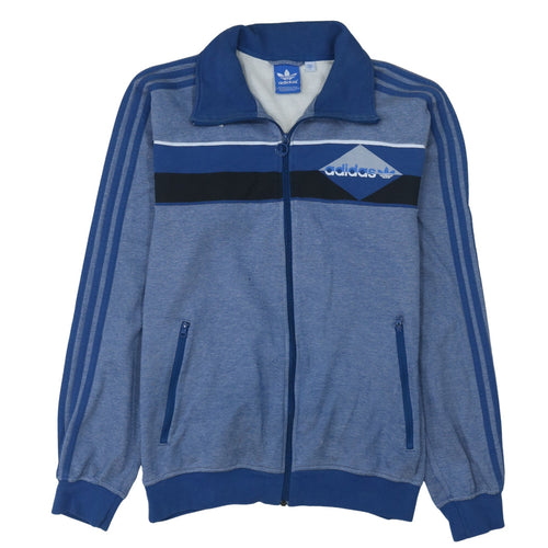 Adidas Men's Blue Full Zip Retro Sports Sweatshirt Size L