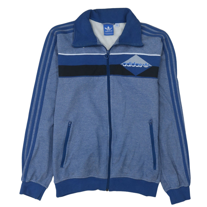 Adidas Men's Blue Full Zip Retro Sports Sweatshirt Size L