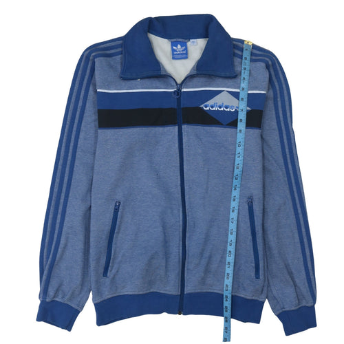 Adidas Men's Blue Full Zip Retro Sports Sweatshirt Size L
