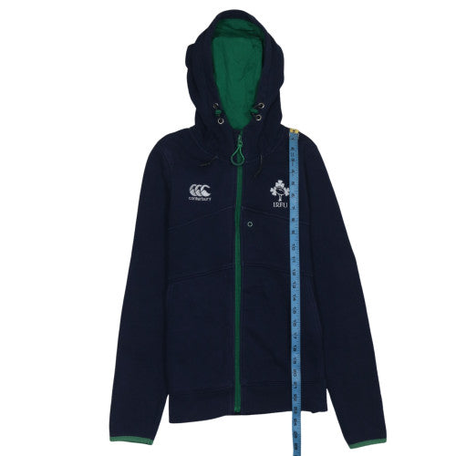Canterbury Women’s Navy Full Zip Hoodie Size 10 IRFU Rugby Sweatshirt