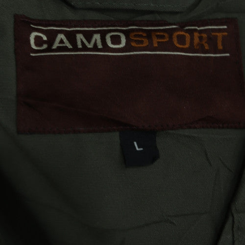CAMOSPORT Men's Green Outdoor Waistcoat Bodywarmer L Regular Fit