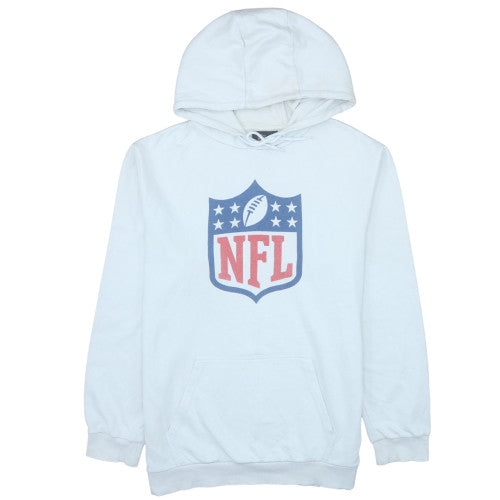 NFL Team Apparel Men's White XL Pullover Hoodie with Logo