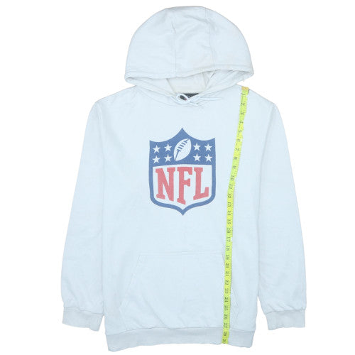 NFL Team Apparel Men's White XL Pullover Hoodie with Logo