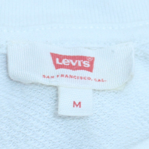 Levi's Women's White Crew Neck Pullover Sweatshirt M