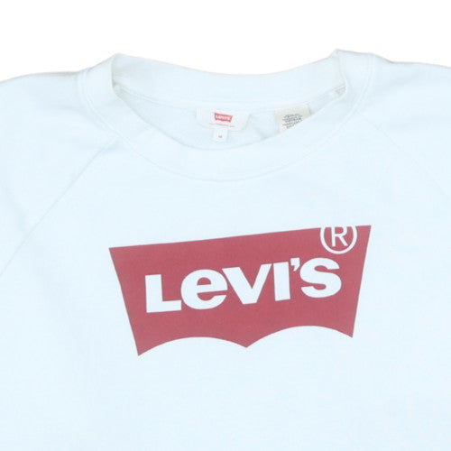 Levi's Women's White Crew Neck Pullover Sweatshirt M