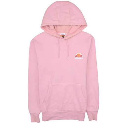 Ellesse Men's Pink Pullover Hoodie Medium Cotton Blend Casual Sweatshirt