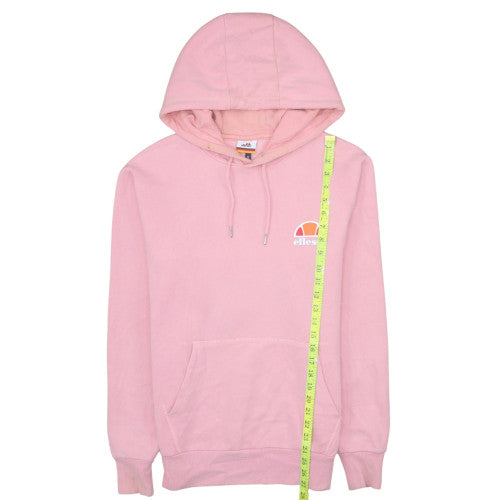 Ellesse Men's Pink Pullover Hoodie Medium Cotton Blend Casual Sweatshirt