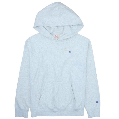 Champion Men's Grey Pullover Hoodie Medium Regular Fit Reverse Weave