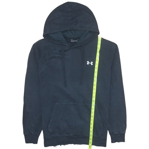 Under Armour Men’s Black Pullover Hoodie L Relaxed Fit Fleece