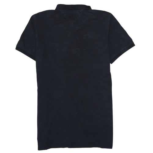 Tommy Jeans Men's Black Polo Shirt L Regular Fit Cotton