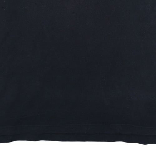 Tommy Jeans Men's Black Polo Shirt L Regular Fit Cotton