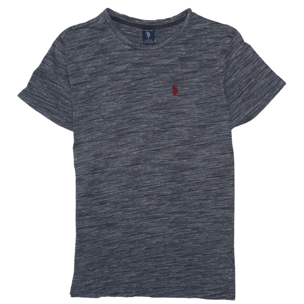 U.S. Polo Assn. Men's Grey Short Sleeve Crew Neck Cotton Blend T-Shirt M