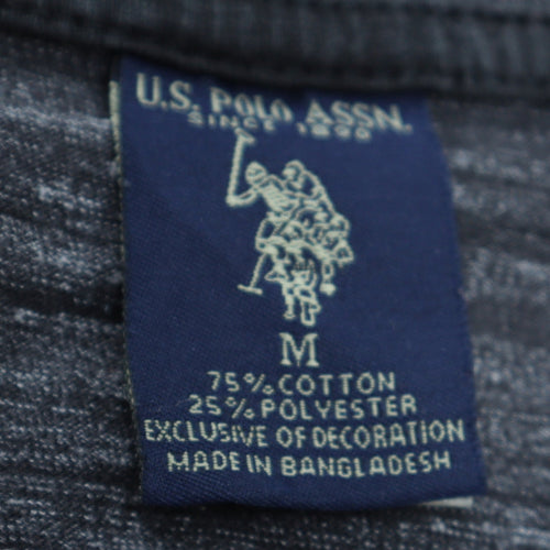 U.S. Polo Assn. Men's Grey Short Sleeve Crew Neck Cotton Blend T-Shirt M