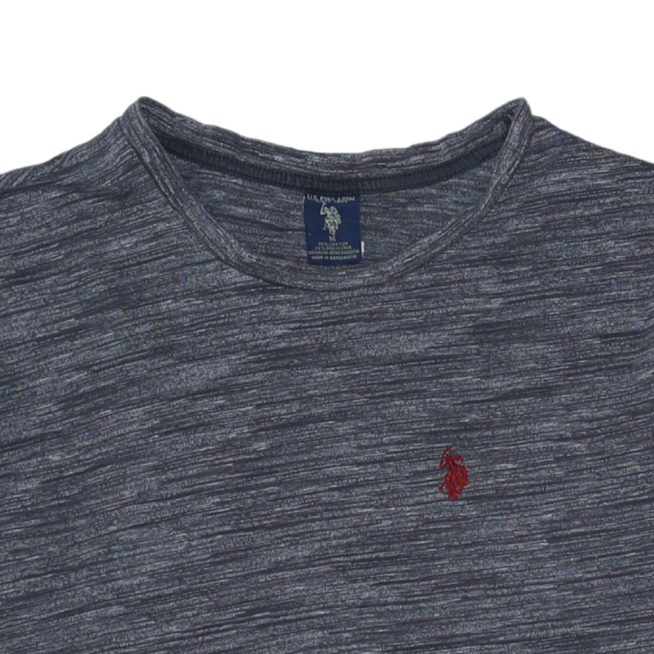 U.S. Polo Assn. Men's Grey Short Sleeve Crew Neck Cotton Blend T-Shirt M