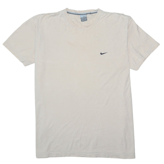 Nike Men's Beige 2XL Crew Neck Short Sleeve Cotton T-Shirt