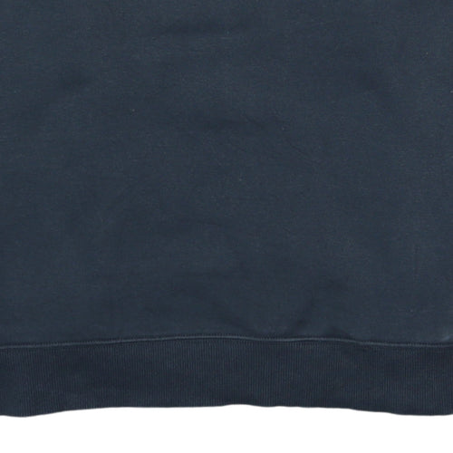 Tommy Jeans Men's Blue Cotton Crew Neck Pullover Sweatshirt L