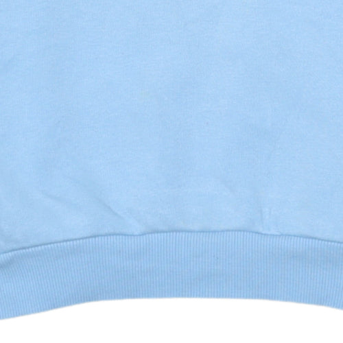Adidas Girls Blue Crew Neck Pullover Sweatshirt Size 11-12 Years