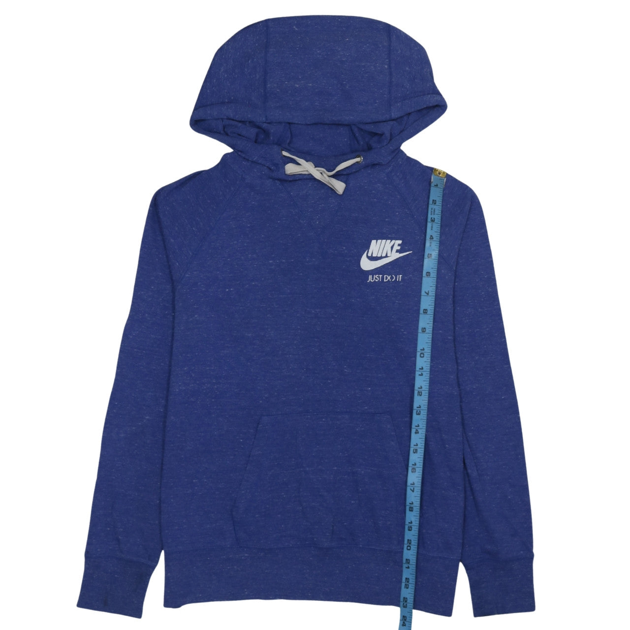 Nike Men's Blue Pullover Hoodie L Logo Just Do It Sportswear