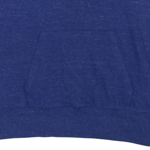 Nike Men's Blue Pullover Hoodie L Logo Just Do It Sportswear