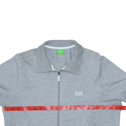 Hugo Boss Men's Grey Full Zip Sweatshirt M Regular Fit