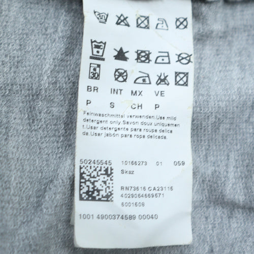 Hugo Boss Men's Grey Full Zip Sweatshirt M Regular Fit