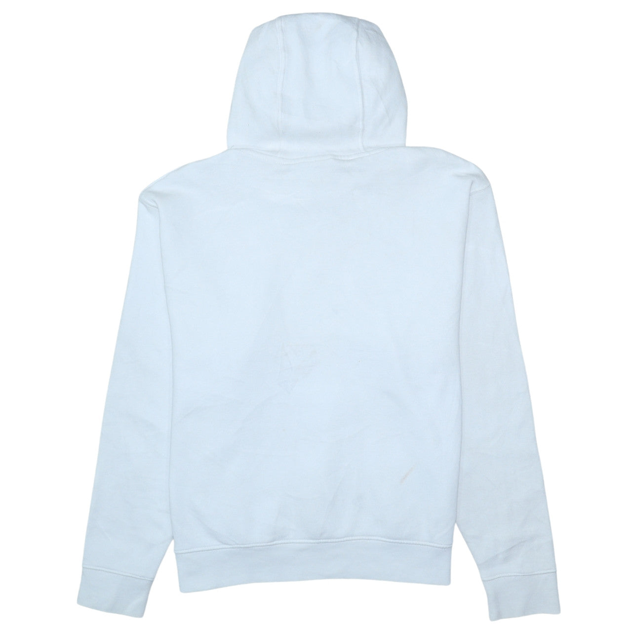 Nike Womens White Medium Pullover Hoodie Cotton Blend Casual