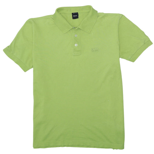 Hugo Boss Men’s Green Pima Cotton Polo Shirt Size M