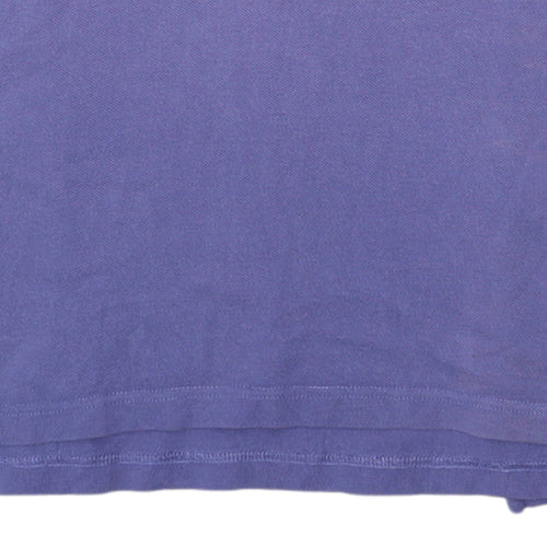 Tommy Hilfiger Men's Purple Slim Fit Cotton Polo Shirt Size L
