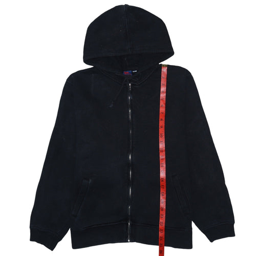 Lonsdale Mens Black Full Zip Hoodie Size L Fleece Sportswear