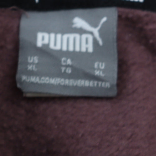 Puma Boys Purple Pullover Hoodie XL Cotton Blend Casual Sweatshirt