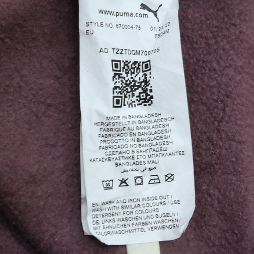 Puma Boys Purple Pullover Hoodie XL Cotton Blend Casual Sweatshirt