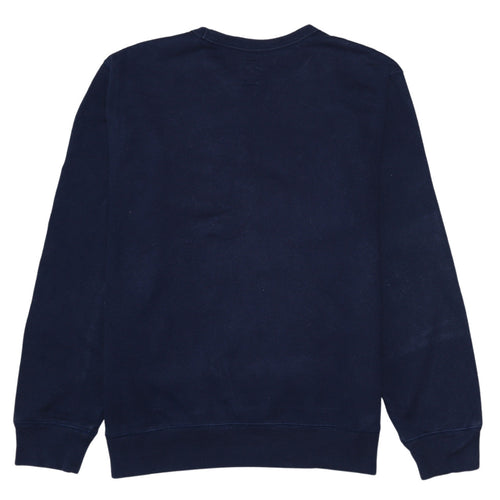 GAP Men's Blue Logo Pullover Sweatshirt L Regular Fit
