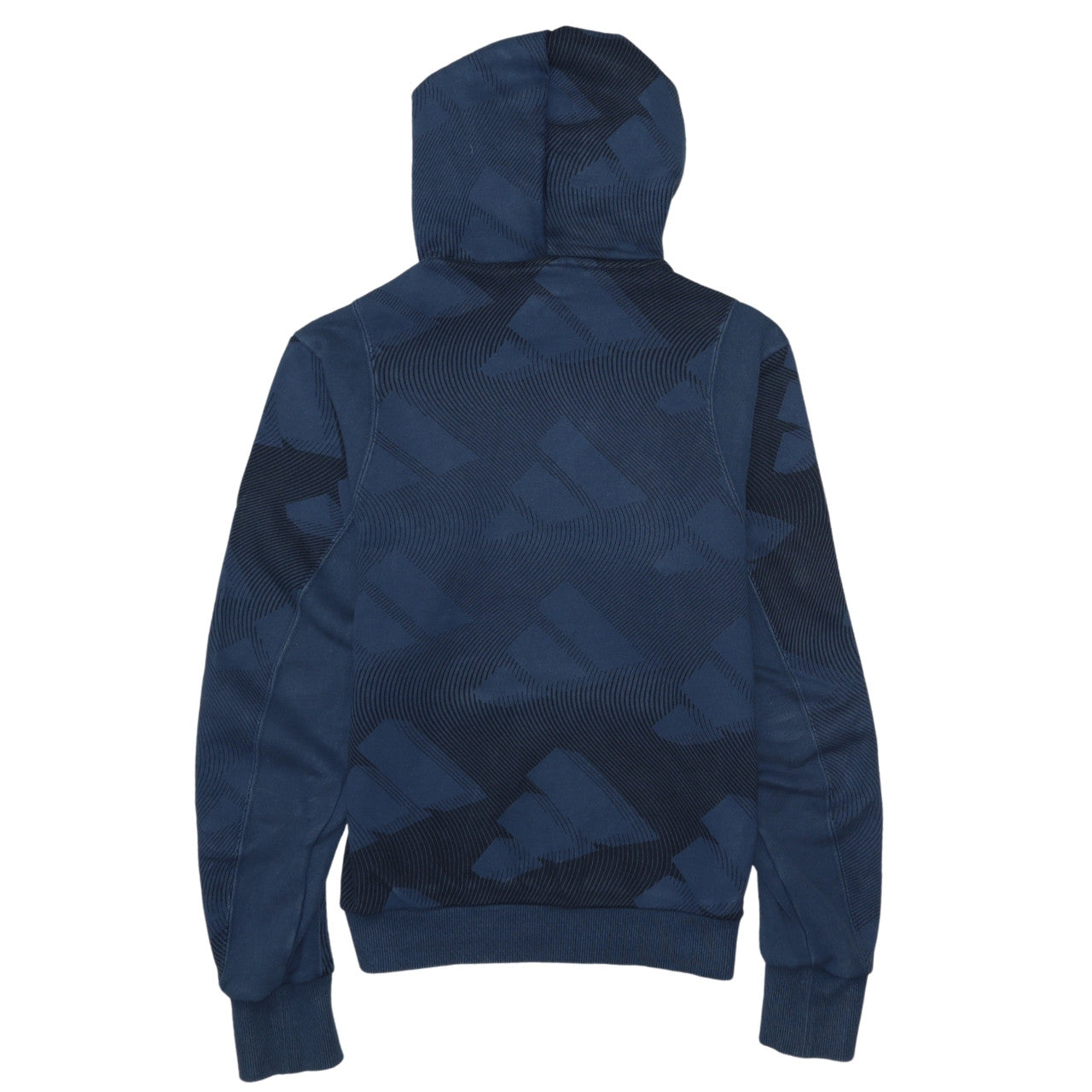 Adidas Mens Blue XS Pullover Hoodie Graphic Print