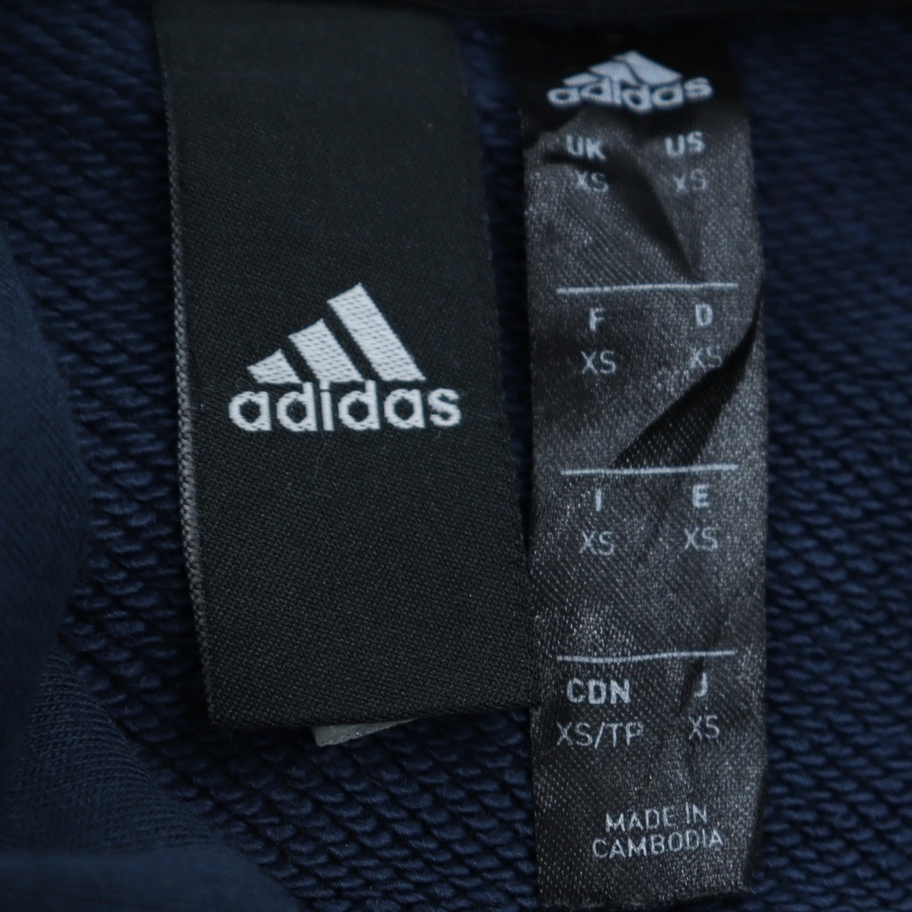 Adidas Mens Blue XS Pullover Hoodie Graphic Print