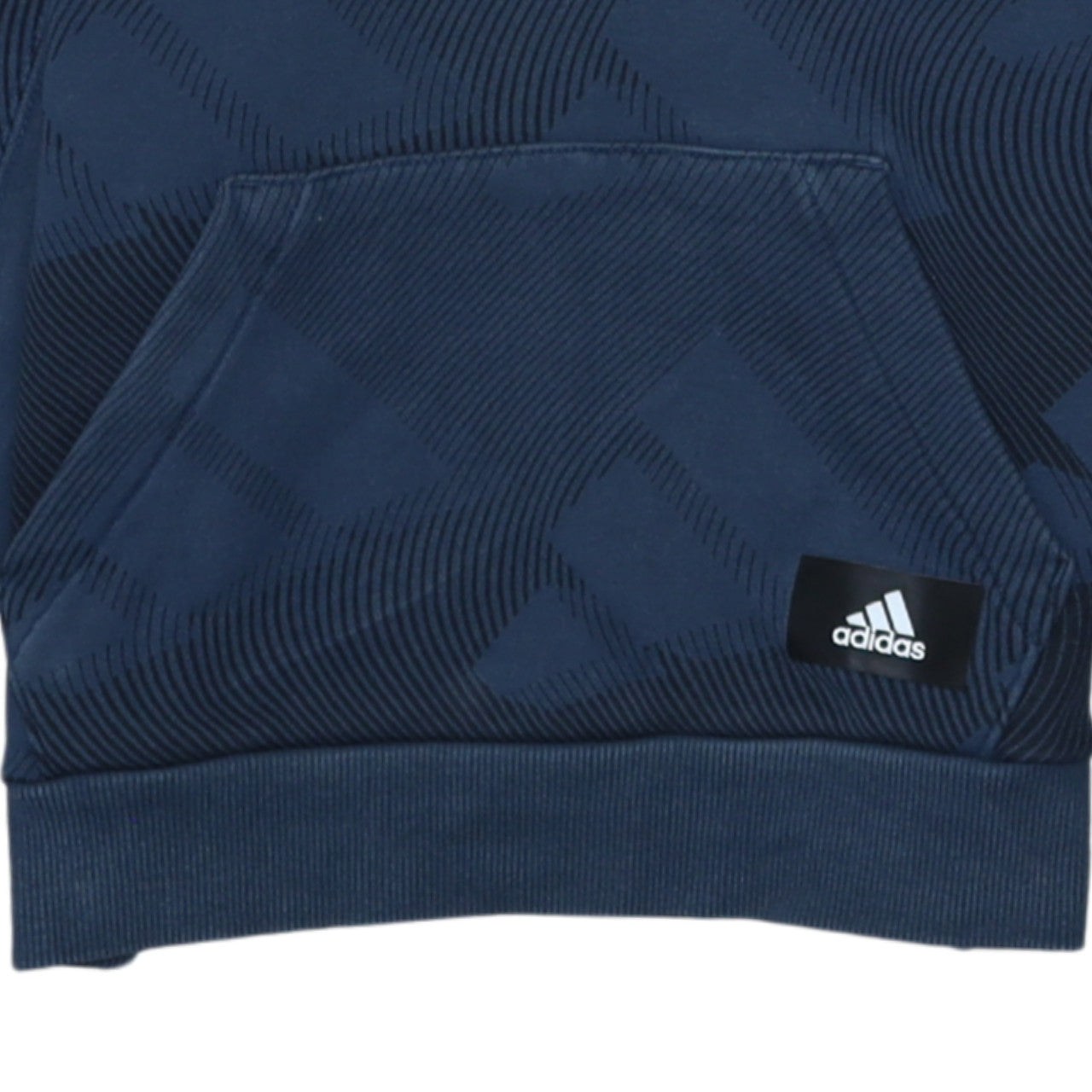 Adidas Mens Blue XS Pullover Hoodie Graphic Print