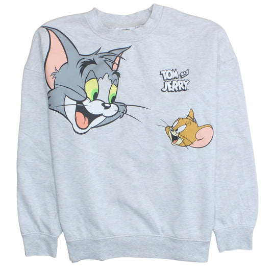 Primark Tom & Jerry Grey Crew Neck Sweatshirt Womens L