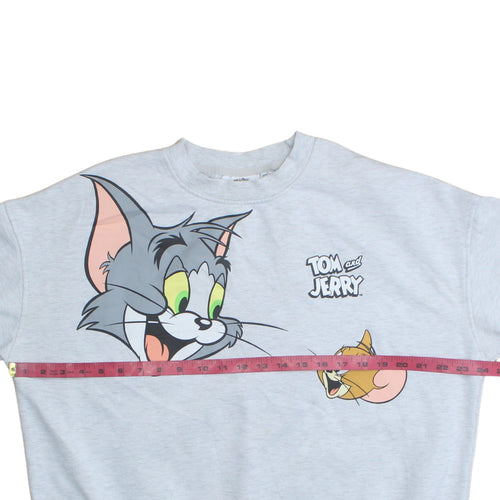 Primark Tom & Jerry Grey Crew Neck Sweatshirt Womens L
