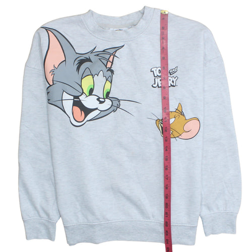 Primark Tom & Jerry Grey Crew Neck Sweatshirt Womens L