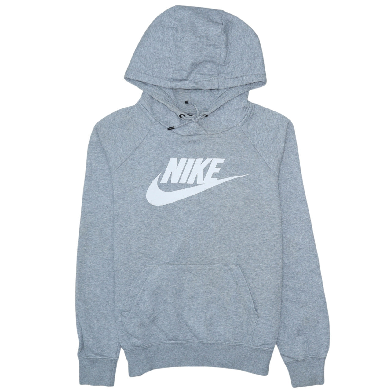 Nike Men’s Grey XS Pullover Hoodie with Logo and Pockets