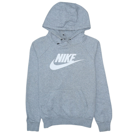 Nike Men’s Grey XS Pullover Hoodie with Logo and Pockets