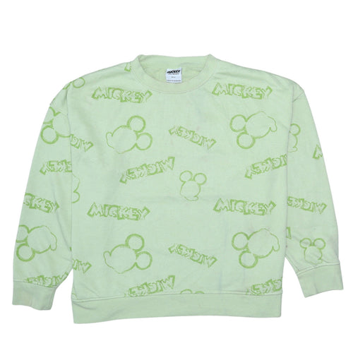 Disney Mickey & Friends Women's Green XL Sweatshirt Primark Cares