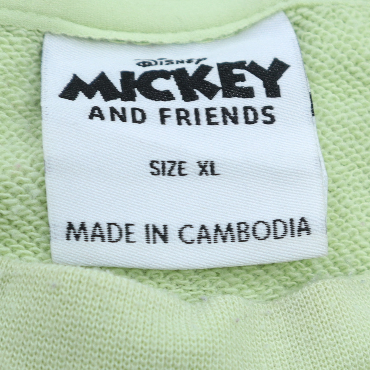 Disney Mickey & Friends Women's Green XL Sweatshirt Primark Cares