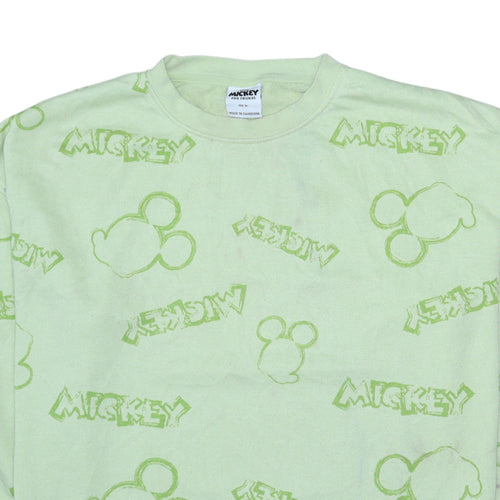 Disney Mickey & Friends Women's Green XL Sweatshirt Primark Cares